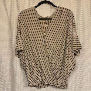 Striped Short Sleeve M.S.S.P. Top, XL